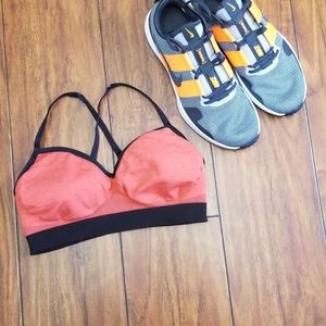 Lululemon Red and Black Sports Bra